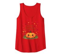Cutest Pumpkin in The Patch Fall Harvest Kids Kawaii Tank Top, Women, Red, XL