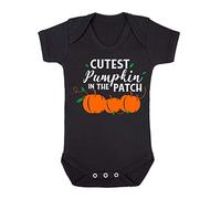 Cutest Pumpkin in The Patch [HALLO19] Baby Grow Vest, 6-12 Months, Black