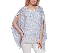 CuteSwan Ladies Hippie Floral Batwing Blouse Lagenlook Tunic Top Boho Chiffon Kaftan Kimono T Shirt