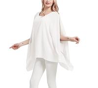 CuteSwan Womens Lagenlook Kaftan Batwing Sleeve Chiffon Blouse Bohemia Loose Floral Blouses Tunic