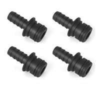 Cutetool (4PCS) 20381-026 Quad Port Fittings for Quad Water System Pump 3/8" Hose Barb, Straight Connector, Compatible with Flojet Triplex, Quad, and G57 Series Pumps