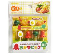 CuteZCute Bento 3D Food Pick, 8-Piece, Broccoli, Octopus, Fried Shrimp, Egg