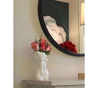 Cutfouwe Stunning Torso Vase Sculpture,Gift for Women/Girlfriend,Glazed White