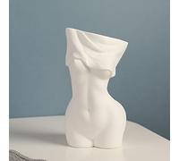 Cutfouwe Stunning Torso Vase Sculpture,Gift for Women/Girlfriend,White Matte A