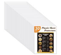 CUTHOLLOW 30PCS 22.9 x 29.1cm Rigid Print Protectors, Hard Waterptoof Clear Plastic Sleeves for Page, Sheet, Document, Photo, Magazine Collector and Birth Certificate on Office Home