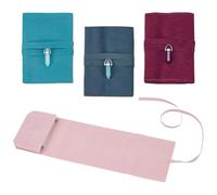 CUTHOLLOW 4PCS Tarot Card Holder, 12.6x7.5cm Tarot Cloth and Bag for Tarot Lovers, Tarot Card Storage Box Case Witchcraft Supplies for Playing Cards and Tarot Cards Oracle Deck