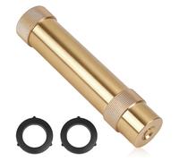 CUTHOLLOW Brass Twist Hose Nozzle, 5.39 Inch Heavy Duty Solid Metal, High Pressure Adjustable Twist Spray, Leak Proof Garden Hose Jet Sweeper, Hose Attachment for Garden Car Wash Cleaning