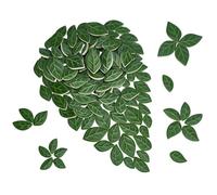 CUTHOLLOW Green Leaf-Shaped Ceramic Mosaic Tiles, 1kg Bulk for Crafts & DIY | Botanical Mosaic Pieces for Home Decor, Flower Pots, Planters, Stepping Stones, Photo Frames & Creative Art Projects
