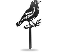 CUTHOLLOW Metal Plant Marker Stake Bird and Branch for Outdoor Indoor, Waterproof 30x16cm Cute Garden Plant Labels Sign Tag for Herb, Farmhouse Greenhouse Decor - Funny Gardening Gifts
