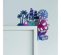 CUTHOLLOW Pirate Ship Octopus Metal Door Frame Decoration