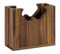 CUTHOLLOW Premium Acacia Adjustable Wood Bagel Slicer Holder for Slicing, Handcrafted Durable Wooden Bagel Cutter Slicer with Removable Insert for Breakfast Kitchen Restaurant Bagel Bar English Muffin