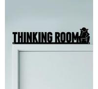 CUTHOLLOW Thinking Room Door Topper Sign Metal Wall Art Decor