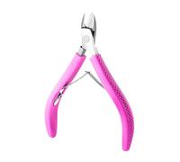 Cuticle Cutter with Ergonomic Rubber Cover Handle Stainless Steel Comfortable Grip Nails Trimmer Full Jaw for Manicure Rubber Handle Trimmer