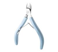 Cuticle Cutter With Ergonomic Rubber Handle Stainless Steel Comfortable Grip Nails Trimmer Full Jaw For Manicure