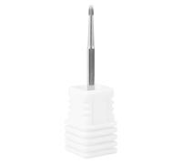 Cuticle Drill Bit, Clean Nail Drill Bit 3/32'' Safety Nail Drill Bits Carbide Remover Needle Bit Professional Under Nail Cleaner for Manicure Salon Cuticle Dead Skin Nails Prepare, Silver Snake Head