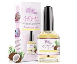 Cuticle Oil for Nails Professiona Nail Treatment 12 ml - 0,4 Fl. oz - Coconut Fragrance - Moisturizing and Regenerating Oil for Cuticles, Gives Relief and Freshness to Dry and Irritated Skin