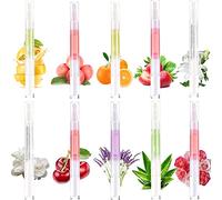 Cuticle Oil Pens Nail Care,10PCS Mix Flavors Revitalizer Pen Set,Nail Natural Ingredients Revitalize Soft Brush,Cuticle to Prevent Cracking (10PCS)