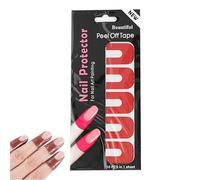 Cuticle Protector Gel, Soft Nail Guards, U-Shape Nail Stickers, Spill Proof Technology, Reusable Protector, 14.2x7cm/5.59x2.76 Inches, For Gel Polish, Cuticle Guards Accessories