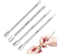 Cuticle Pusher and Cutter Set, Dead Skin Nail Cleaner Tools, Professional Stainless Steel Cuticle Remover, Durable Pedicure Manicure Tools for Fingernails and Toenails.4 Pcs/Set