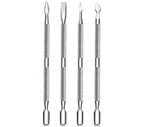 Cuticle Pusher and Cutter Set, Dead Skin Nail Cleaner Tools, Professional Stainless Steel Cuticle Remover, Durable Pedicure Manicure Tools for Fingernails and Toenails.4 Pcs/Set