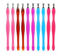 Cuticle Pusher Cuticle Pushers Tool Professional Nail Scraper Pushers Dead Skin Cuticle Remover Dual Ended Cleaner Cuticle Trimmer for Fingernails Toenails Home Nail Shop 10 Pcs