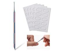 Cuticle Pusher, Dual Ended Nail Cuticle Remover with 5 Nail Sand Polishing Tablets Nail Care Polish Remover Cuticle Trimmer Manicure Kit for Pedicure Nail Art