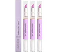 Cuticle Pusher Oil Pen, 2-in-1 Nail Care Pen With Scents, Nail Strengthener for Preventing Cracking,Nourishes and Moisturizes the Nail Surface,3pcs