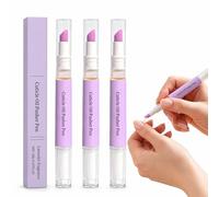 Cuticle Pusher Oil Pen, 3Pcs Ceramic Tip Cuticle Remover Pens, Nail Strengthener, Moisturising Nail Nutrition Oil, Repair and Moisturizes for Dry Nails