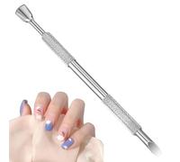 Cuticle Pusher - Professional Stainless Steel Cuticle Removal Tool with Two Ends | Manicure & Pedicure Supplies | Small Nail Care Tools for the
