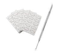 Cuticle Pusher,Stainless 2-In-1 Dual Nail Cuticle Remover,Etching Manicure Scraper Tools Kit Trimmer With 5 Professional Sandpaper,Cuticles Care Pushers Tool for Pedicure (primary colours Pusher)