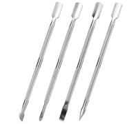 Cuticle Pusher Tool Stainless Steel Nail Scraper Nail Cleaner Tool Nail Cuticle Pusher Nail Cuticle Remover Nail Remover Tool Cuticle Remover for Removing Dead Skin on Fingers 4 Pack