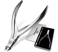 Cuticle Trimmer 3/4 Jaw Extremely Sharp Cuticle Nippers Scissors Stainless Steel Clippers Cutter Cuticle Clippers, Cuticle Pusher, Nail Cuticle Trimmer Professional Cuticle Cutter