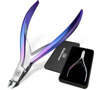 Cuticle Trimmer 3/4 Jaw Extremely Sharp Cuticle Nippers Scissors Stainless Steel Clippers Cutter Remover Pedicure Manicure Nail Tool, Cuticle Pusher, Nail Cuticle Trimmer Professional Cuticle Cutter