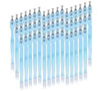 Cuticle Trimmer Double Head Dead Skin Pusher Nail Cleaner Tool for Salon and Home Use Stainless Steel Rubber Plastic 50pcs 11cm