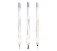 Cuticle Trimmer with Pusher, 3pcs Rubber Tip Cuticle Tool for Nail Art