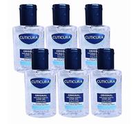 Cuticura Original Antibacterial Hand Gel 50ml x 6 - Hand Sanitiser On-the-Go Hygiene - Fast-Drying - Pocket Travel Size with Welari Thank You Card | (6 Pack)
