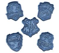 Cuticuter Hogwarts Harry Potter Pack Cookie Cutter, Blue, 16 x 14 x 1.5 cm, Pack of 5
