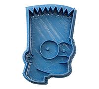 Cuticuter Simpsons Bart Cookie Cutter, Blue, 8 x 7 x 1.5 cm