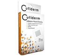 Cutiderm Adhesive Sterile Wound Dressings Pack of 10 (60mm x 70mm)