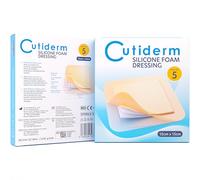 Cutiderm Gentle Silicone Foam Comfort Wound Dressing with Lite Border (15cm x 15cm (Pack of 5))
