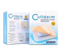 Cutiderm Gentle Silicone Foam Comfort Wound Dressing with Lite Border (7.5cm x 7.5cm (Pack of 10))