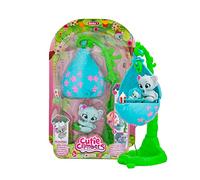 CUTIE CLIMBERS S1 Family Pack Munchies Eli Flower House with 1 Animal to Collect and Puppy Toy for Children + 3 Years,Blue