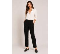 Cutie London Black Textured High Waisted Trousers Black