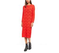 Cutie London Cable Knit Textured Midi Dress Red