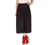 Cutie London Cutie Checked Culottes In Navy Navy 10