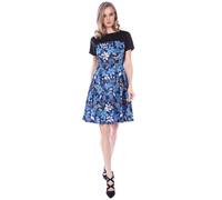 Cutie London Cutie Floral Panel Dress In Blue Blue 10