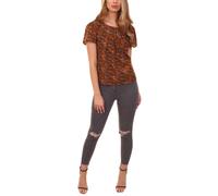 Cutie London Ditsy Print Blouse In Mustard Mustard 8