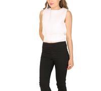 Cutie London Grid Textured Top In White White