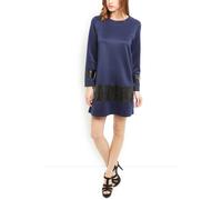 Cutie London Leatherette Panel Mini Dress In Navy Navy 10