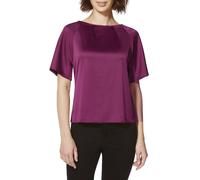 Cutie London Luxe Satin Dolman Sleeve Blouse In Plum Plum 10